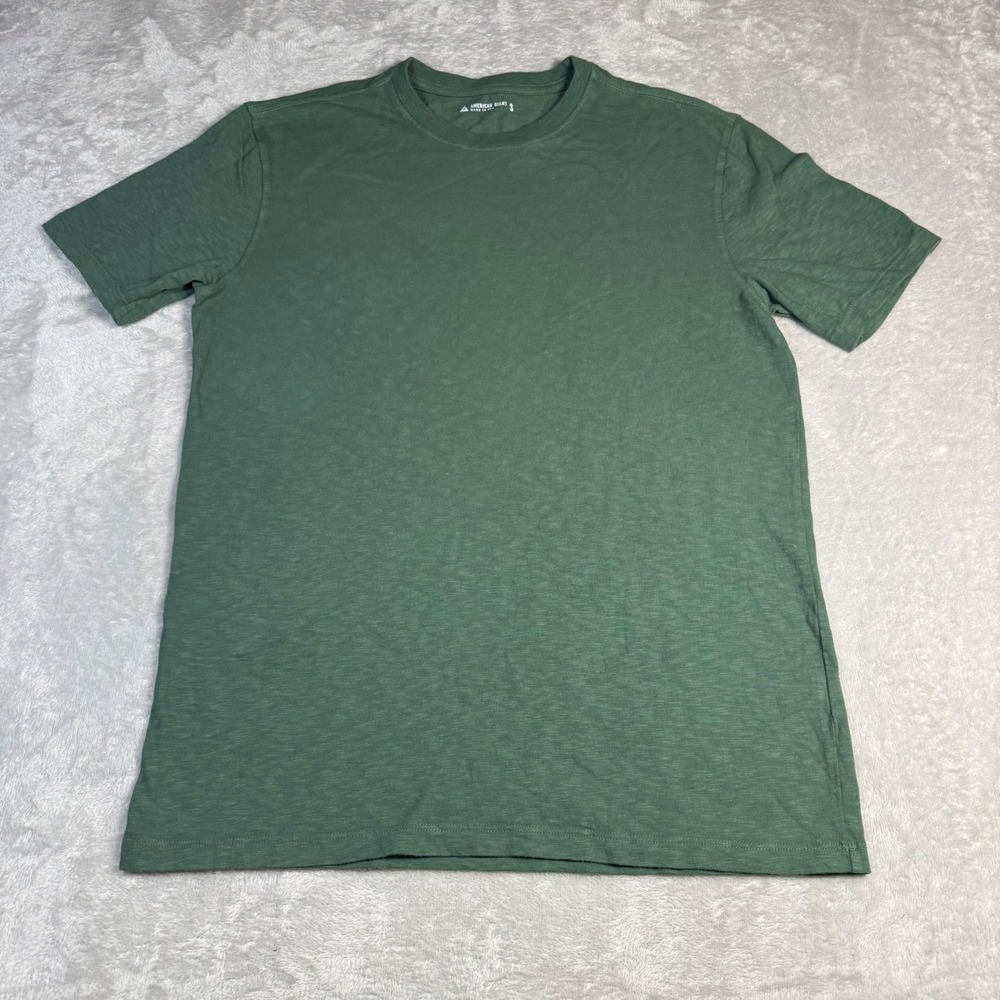 NWOT American Giant Mens Premium Slub Crew Neck T-Shirt S Green Made in USA